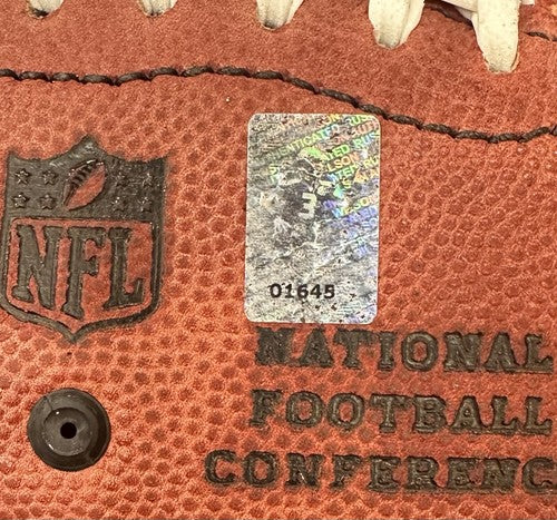 Russell Wilson Signed Wilson The Duke NFL Football Auto Steelers Wilson Holo COA