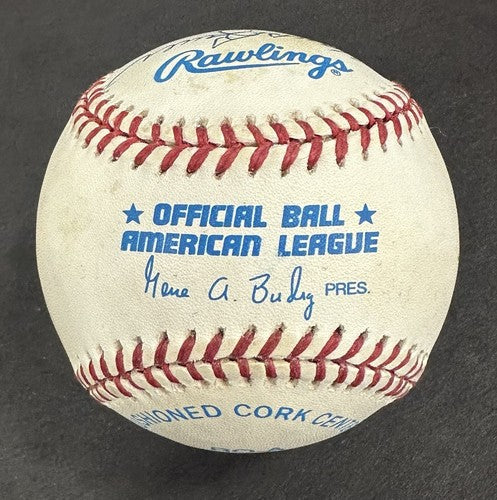 NY Yankees Multi Signed AL Baseball Don Larsen WS PG 6 Auto Enos Slaughter COA