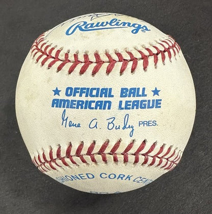 NY Yankees Multi Signed AL Baseball Don Larsen WS PG 6 Auto Enos Slaughter COA