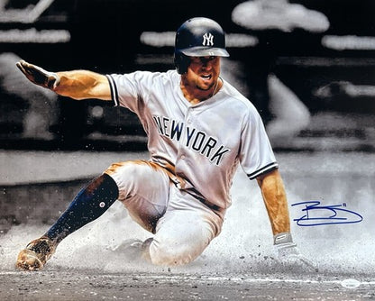 Brett Gardner Signed 16x20 Spotlight Photo Framed NY Yankees Autograph JSA COA