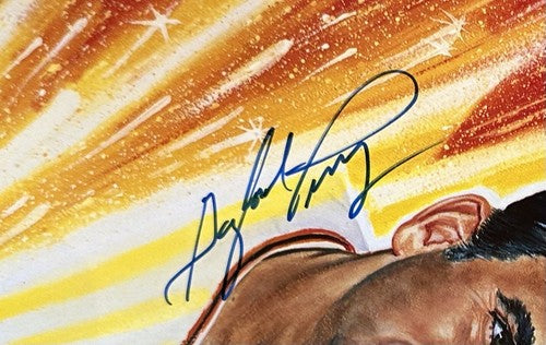 300 Win Ron Lewis Signed 18x24 LE Litho 8 Auto Nolan Ryan Tom Seaver JSA LOA