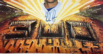 300 Win Ron Lewis Signed 18x24 LE Litho 8 Auto Nolan Ryan Tom Seaver JSA LOA