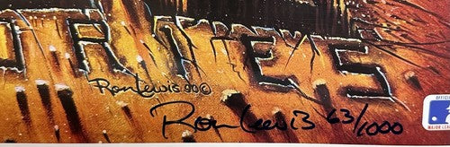 300 Win Ron Lewis Signed 18x24 LE Litho 8 Auto Nolan Ryan Tom Seaver JSA LOA