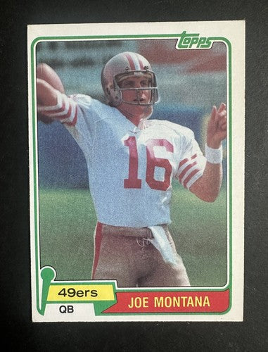 1981 Topps Joe Montana Rookie #216 RC 49ers Sharp NM - Mint  HOF
