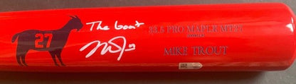 Mike Trout Signed Old Hickory Pro Maple MT27 Bat The Goat Auto Angels MLB Coa