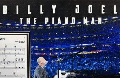 Billy Joel 3D Framed Photo Piano Man Sheet Music Shea Stadium Printed Auto Mets