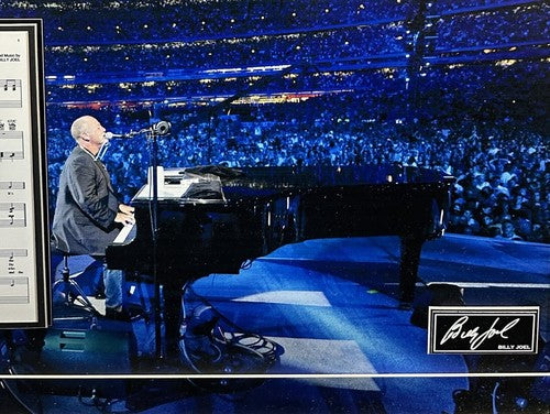 Billy Joel 3D Framed Photo Piano Man Sheet Music Shea Stadium Printed Auto Mets