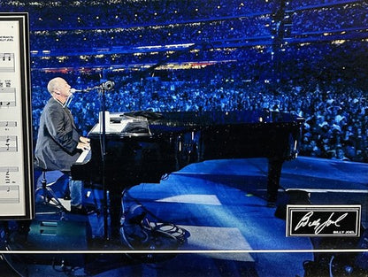 Billy Joel 3D Framed Photo Piano Man Sheet Music Shea Stadium Printed Auto Mets