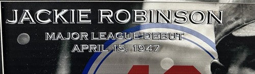 Jackie Robinson 3D Framed Photo Brooklyn Dodgers MLB Debut Ticket Facsimile Auto