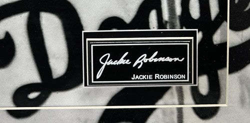 Jackie Robinson 3D Framed Photo Brooklyn Dodgers MLB Debut Ticket Facsimile Auto