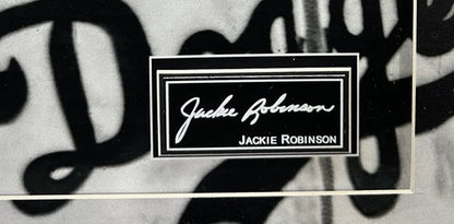 Jackie Robinson 3D Framed Photo Brooklyn Dodgers MLB Debut Ticket Facsimile Auto