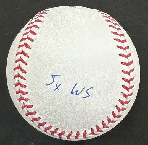 Jorge Posada Signed MLB 6 Career Stat Baseball LE /20 NY Yankees Auto JSA COA