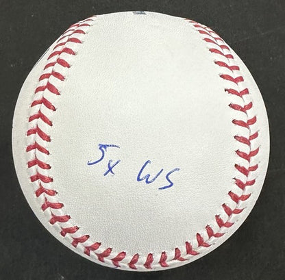 Jorge Posada Signed MLB 6 Career Stat Baseball LE /20 NY Yankees Auto JSA COA