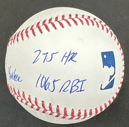 Jorge Posada Signed MLB 6 Career Stat Baseball LE /20 NY Yankees Auto JSA COA