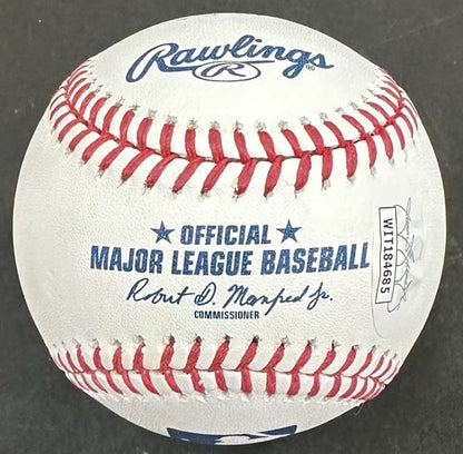 Jorge Posada Signed MLB 6 Career Stat Baseball LE /20 NY Yankees Auto JSA COA