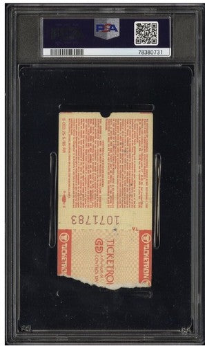 1985 PATRICK EWING SIGNED NBA DEBUT TICKET STUB 10/26/85 KNICKS Hof PSA 10 Auto