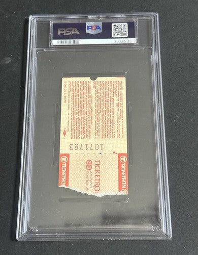 1985 PATRICK EWING SIGNED NBA DEBUT TICKET STUB 10/26/85 KNICKS Hof PSA 10 Auto