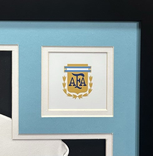 Lionel Messi Signed Argentina Adidas World Cup Jersey Framed Autograph BAS LOA