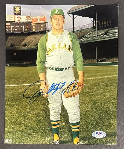 Jim Catfish Hunter Signed 8x10 Photo Oakland Athletics A’s Mint Auto PSA HOF