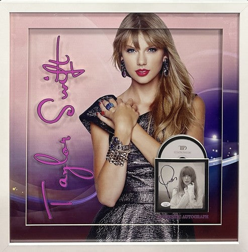 Taylor Swift Signed 3D Framed Photo Album CD Cover TTPD Manuscript Mint Auto JSA