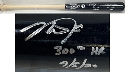 Mike Trout Signed Old Hickory Game Model Bat 300 HR Autograph LA Angels MLB Holo