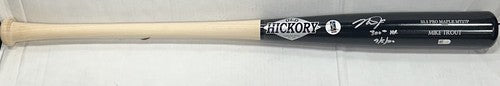 Mike Trout Signed Old Hickory Game Model Bat 300 HR Autograph LA Angels MLB Holo