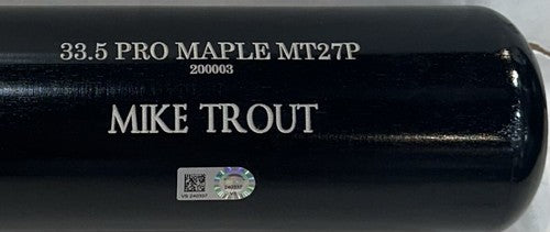 Mike Trout Signed Old Hickory Game Model Bat 300 HR Autograph LA Angels MLB Holo