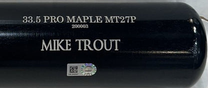 Mike Trout Signed Old Hickory Game Model Bat 300 HR Autograph LA Angels MLB Holo