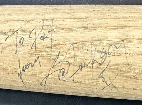 Bo Jackson Signed LS C271 Pat Kelly Game Issued Bat To Pat Auto White Sox COA
