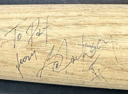 Bo Jackson Signed LS C271 Pat Kelly Game Issued Bat To Pat Auto White Sox COA