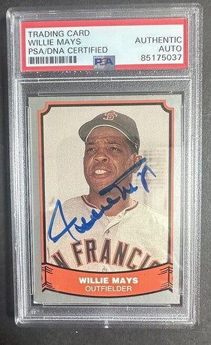 Willie Mays 1988 Pacific #24 PSA Authentic Gem Mint Auto New York Giants Hof