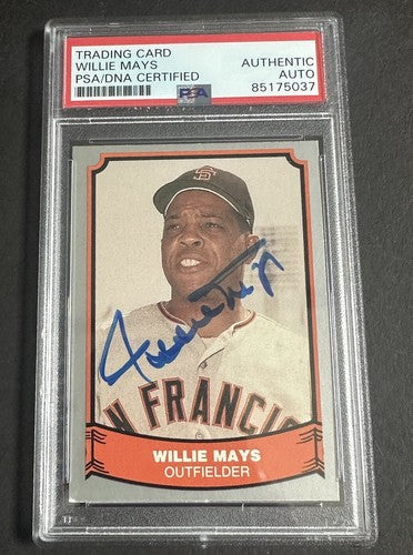 Willie Mays 1988 Pacific #24 PSA Authentic Gem Mint Auto New York Giants Hof