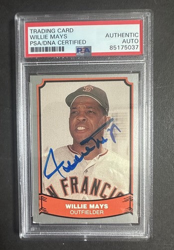 Willie Mays 1988 Pacific #24 PSA Authentic Gem Mint Auto New York Giants Hof