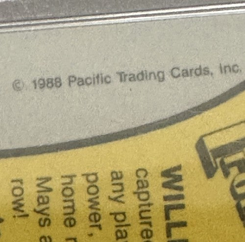 Willie Mays 1988 Pacific #24 PSA Authentic Gem Mint Auto New York Giants Hof