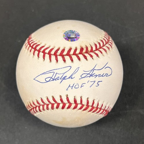 Ralph Kiner Signed Official MLB Baseball HOF '75 Auto MLB COA Pirates