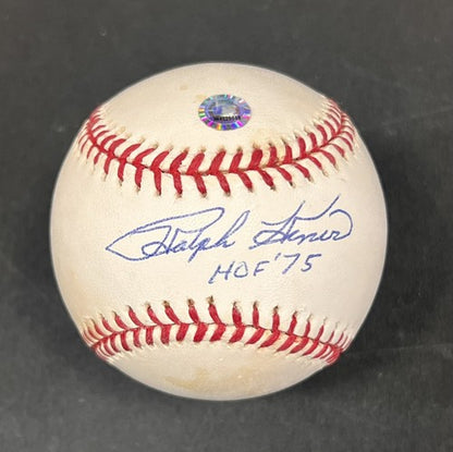 Ralph Kiner Signed Official MLB Baseball HOF '75 Auto MLB COA Pirates