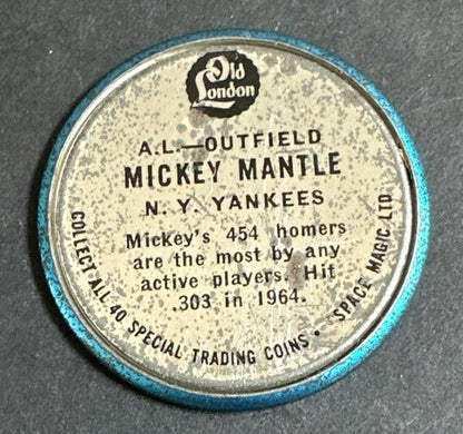 1965 Old London Coin Mickey Mantle New York Yankees Rare Hof