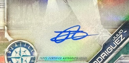 2019 Bowman Chrome Julio Rodriguez Refractor PSA 9 10 Auto /499 Mariners Rookie
