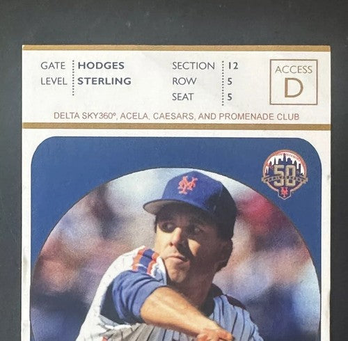 Johan Santana 1st Ever Ny Mets No Hitter Full Ticket 6/1/12 Nice Original