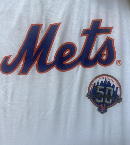 NEW YORK METS 50TH ANNIVERSARY PEPSI T Shirt LAUNCH MEN'S Sz XL NEW Heavy Cotton