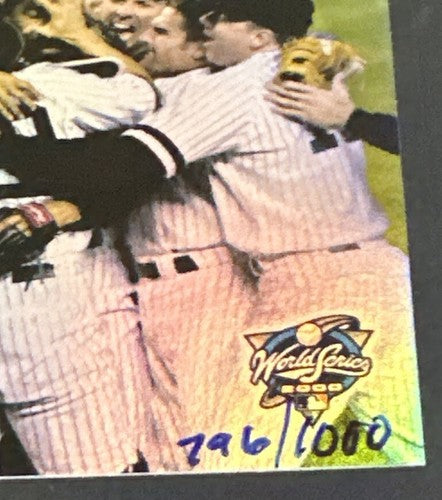2000 Topps Ny Yankees Win Subway series #4 SSP RARE INSERT Refractor /1000