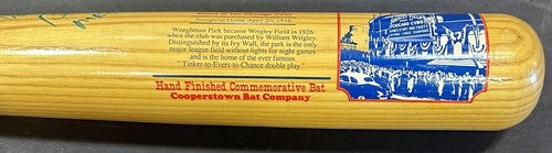 Ernie Banks Signed Wrigley Field Cooperstown Bat Mr Cub Auto PSA COA HOF Cubs