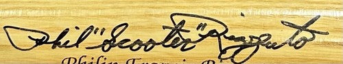 Phil Rizzuto Signed Where It All Began Bat LE NY Yankees Scooter Auto COA HOF