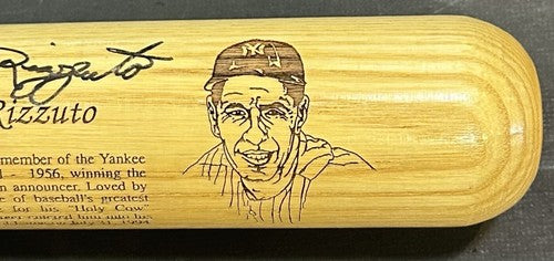 Phil Rizzuto Signed Where It All Began Bat LE NY Yankees Scooter Auto COA HOF
