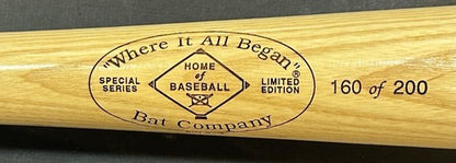 Phil Rizzuto Signed Where It All Began Bat LE NY Yankees Scooter Auto COA HOF