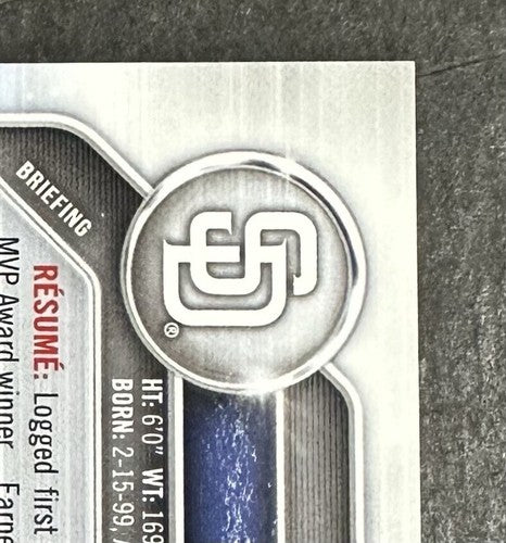 2018 Bowman Chrome 1st Esteury Ruiz Mint Auto Rookie Card RC /250 Purple A’s
