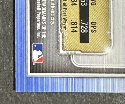 2018 Bowman Chrome 1st Esteury Ruiz Mint Auto Rookie Card RC /250 Purple A’s