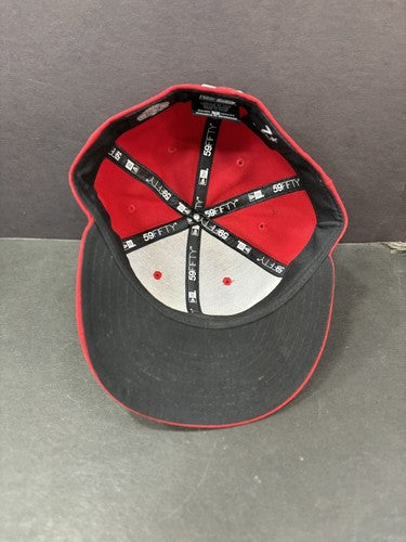 Nashville Sounds Milwaukee Brewers Minor League 7 1/8 New Era Red Hat