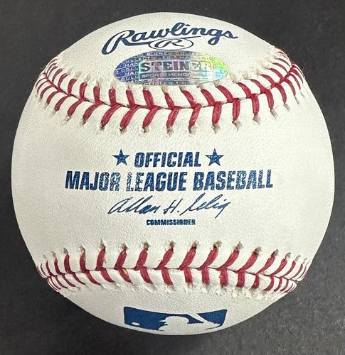 Frank Robinson Signed Official MLB Baseball Orioles Red HOF 82 Autograph Steiner