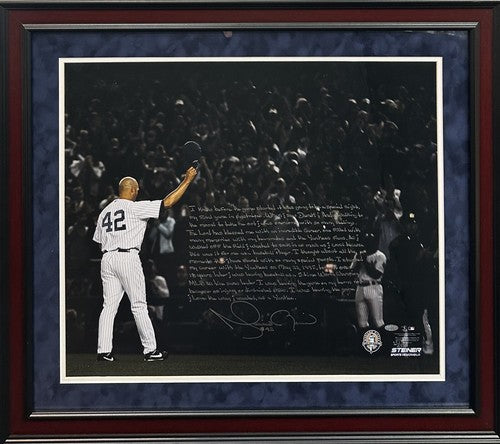 Mariano Rivera Signed 20x24 Framed Photo /42 Final Game Auto Yankees Steiner HOF